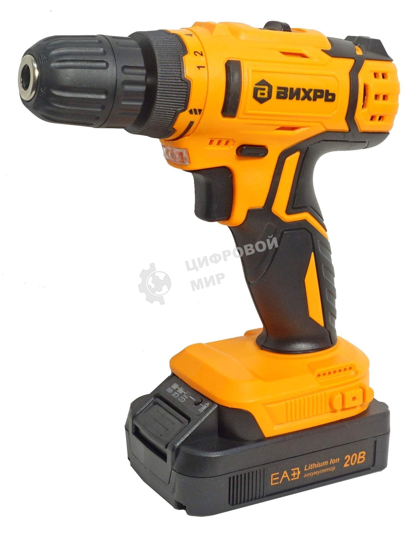 Дрель-шуруповерт аккумуляторная Вихрь ДА-К20/2А 900/72/14/56