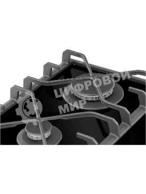 Комбинированная варочная панель HIBERG VM 6021 B независимая, черный