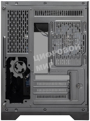 Компьютерный корпус 1STPLAYER UVIEW UV6 ARGB черный mATX 3x120мм ARGB fans UV6-BK-2FC7R-1FC7