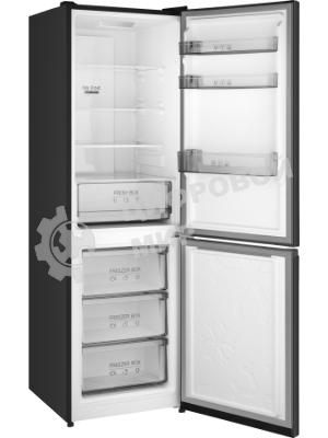 Холодильник Weissgauff WRK 185 Total NoFrost Inverter темная сталь двухкамерный 205/86л морозилка снизу