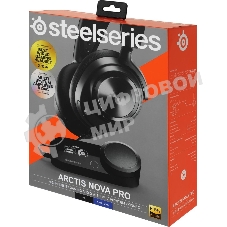 Гарнитура SteelSeries Arctis Nova Pro чёрный, проводная, USB, совместимость с PS5, Xbox