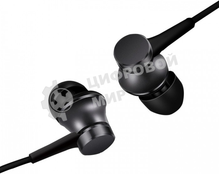 Проводные наушники Xiaomi Mi In-Ear Headphones Basic черный, внутриканальные, Jack 3.5 мм