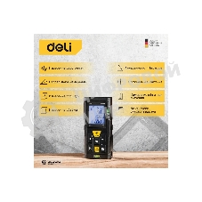 Лазерный дальномер Deli DL4169 (Диапазон измерения 0,05~60м, точность измерения: ±3мм)