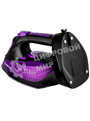 Утюг BRAYER BR4016 фиолетовый/черный, 2400 Вт, 25 г/мин, 140 г/мин, 350 мл