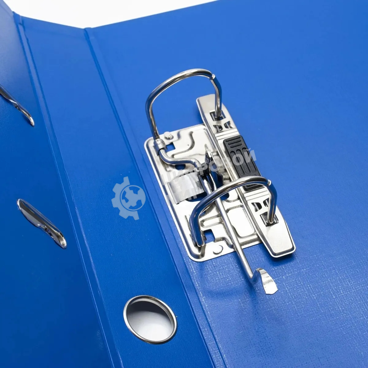 Папка-регистратор Silwerhof 2022105 A4 50мм, двусторонний ПВХ, синий, металлическая окантовка, сборная (упаковка: 2шт)