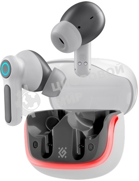 Наушники TWS Defender CyberDots 290 белый, внутриканальные, Bluetooth, до 4 ч
