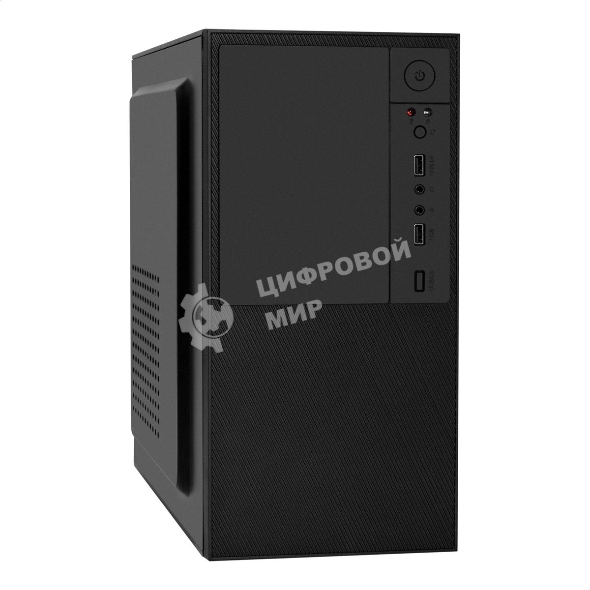 Компьютерный корпус Minitower ExeGate BAA-308-AAA450 (mATX, БП AAA450 с вент. 8см, 2хUSB, HD Audio, черный)