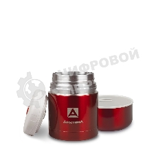 Термос Арктика 302-500 красный, широкое горло 0,5 л для супа и еды, холод/тепло 12 ч