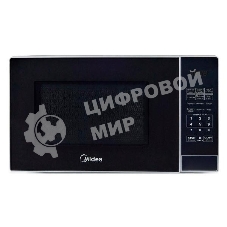 Микроволновая печь Midea EG720CR1-S черный, 20 л, 700 Вт, переключатели - сенсор
