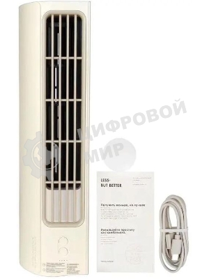 Вентилятор Solove Comfort F9 бежевый, настольный, 10 Вт, 3 скорости, колонный (безлопастной)