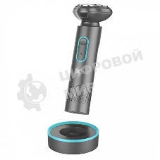 Электробритва BQ SV1002 Tiffany-Gray. Мощность 5 Вт/Время зарядки 90 минут/Время беспроводной работы 60 минут/Влагозащита IPX6/Мытье под водой/Портативная база для зарядки