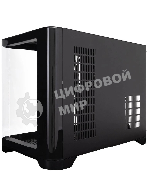 Компьютерный корпус 1STPLAYER UVIEW UV6 ARGB черный mATX 3x120мм ARGB fans UV6-BK-2FC7R-1FC7