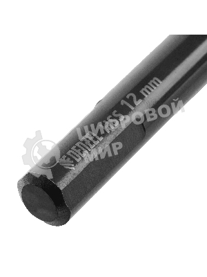 Сверло по металлу Denzel 12 мм, HSS-Tin, Golden Tip, 6 шт.