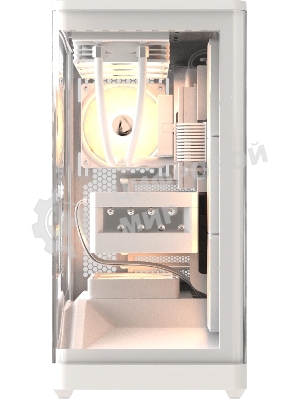 Компьютерный корпус Formula V Line Crystal U9 PA White, ATX, TYPE-C*1, USB3.0*2, Curved Glass, SIDE 3x PERFORMANCE ARGB, REAR 1x PERFORMANCE ARGB