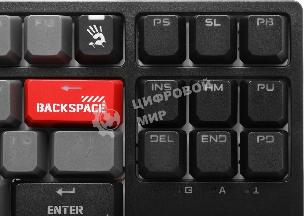 Клавиатура проводная A4Tech Bloody S87 Energy USB черный/красный