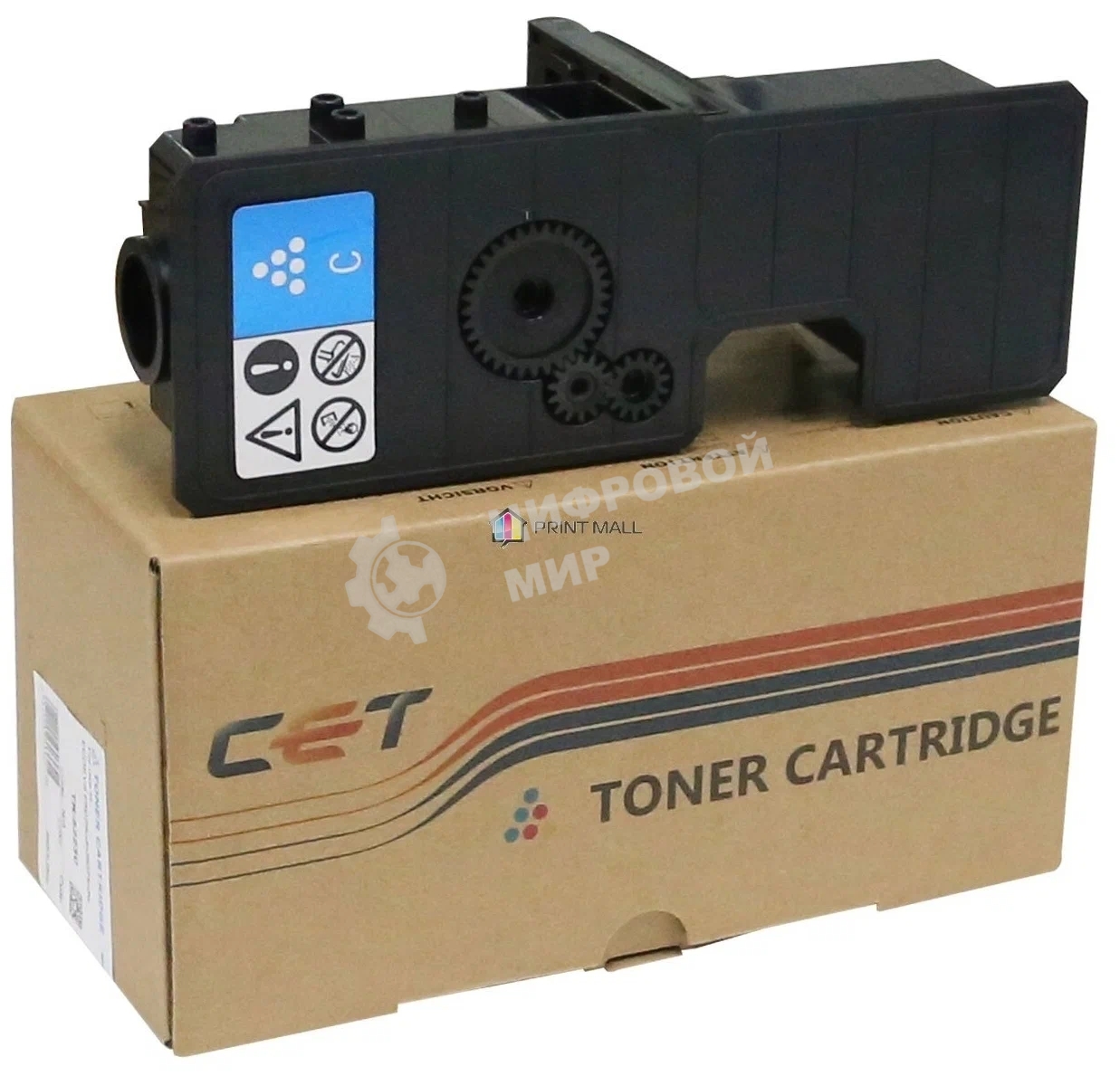 Картридж лазерный CET PK208) TK-5220C (CET141134) Cyan (18 г, 1200 стр.) для Kyocera ECOSYS P5021cdn/M5521cdn
