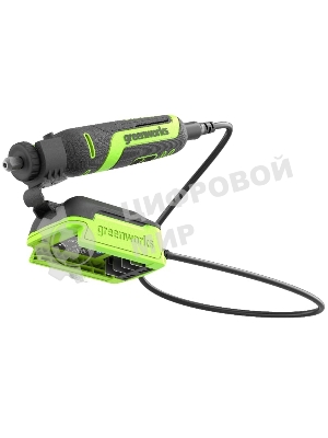 Прямошлифовальная машина (гравер) аккумуляторный GreenWorks G24RT, 24V, бесщеточный, с принадлежностями 52 шт., без АКБ и ЗУ (3200807)
