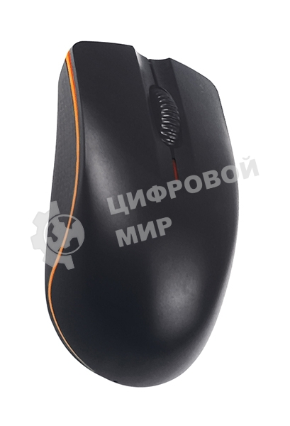 Мышь проводная Qumo Practic Office M90 черный, 1000 dpi, USB, кнопки - 3