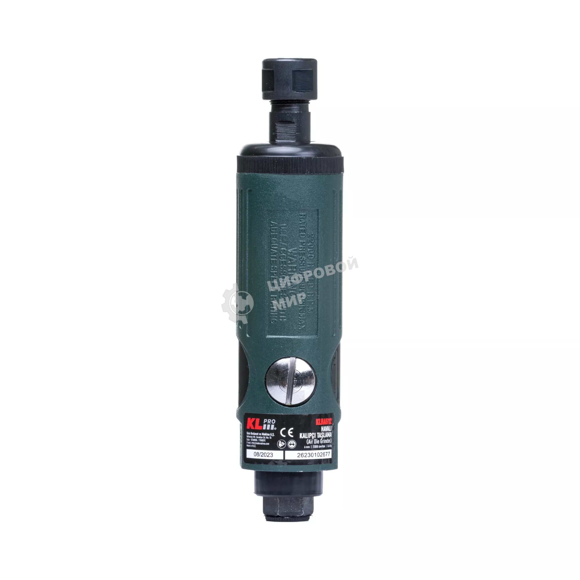 Профессиональная пневматическая прямошлифовальная машина Klpro KLHA512 (цанга 6мм, 2200 об/мин, задний выхлоп)