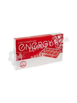 Плита настольная газовая Energy EN-002B черный, 6.4 кВт, газ, конфорки - 2, эмаль, поворотные переключатели