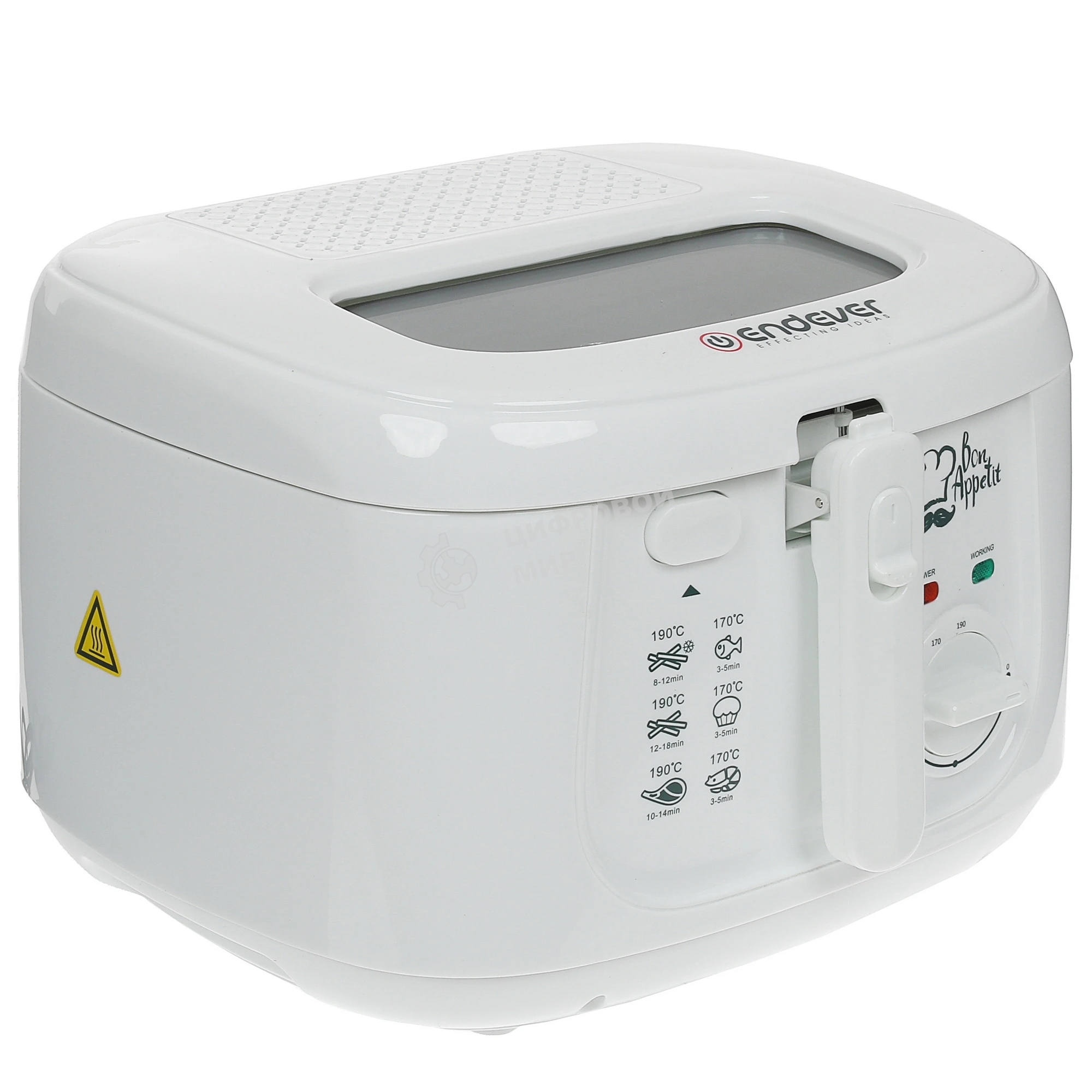 Фритюрница Endever Skyline FR-111 белый, 1800 Вт, 2.5 л, антипригарное покрытие