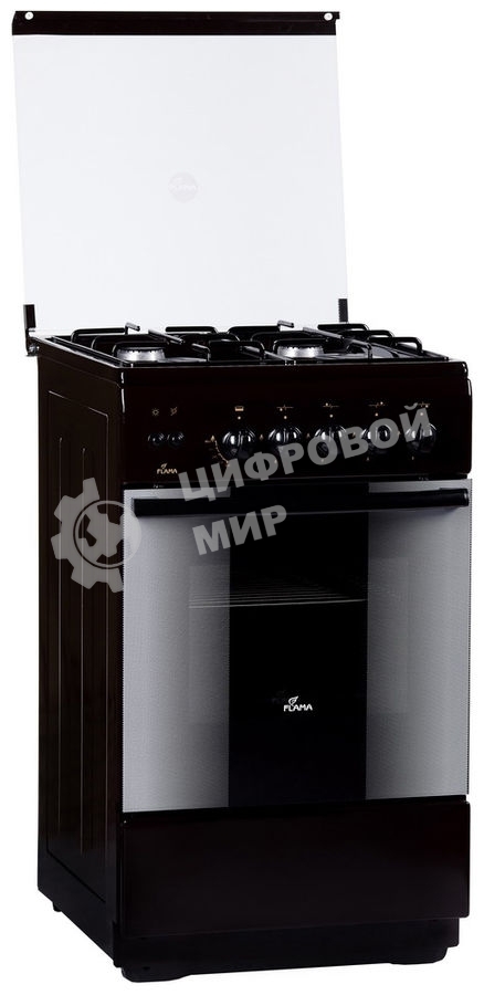 Плита газовая FLAMA FG 24210 B ( чуг.реш)