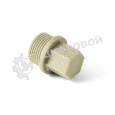 Заглушка резьбовая 1/2' полипропиленовая PPR белая PRO AQUA