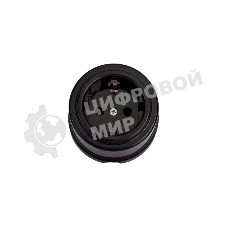 Розетка Bironi B1-101-23 1-м ОП Лизетта 16А IP20 ретро с заземлением ABS-пластик черный