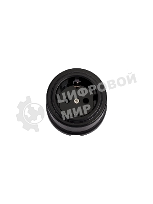 Розетка Bironi B1-101-23 1-м ОП Лизетта 16А IP20 ретро с заземлением ABS-пластик черный