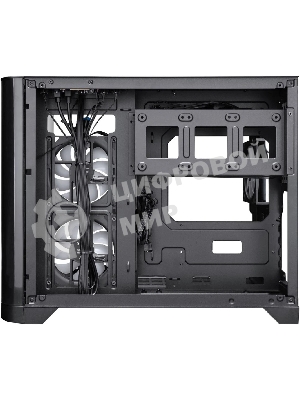 Компьютерный корпус 1STPLAYER UVIEW UV6 ARGB черный mATX 3x120мм ARGB fans UV6-BK-2FC7R-1FC7