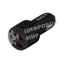 Автомобильное зарядное устройство Maxvi CCM-522 Plus T черный 5.2A