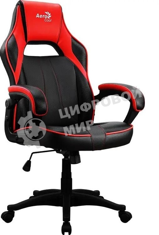 Кресло Aerocool AC40C AIR чёрный, экокожа, 150 кг, механизм качания