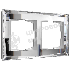 Рамка WERKEL на 2 поста (зеркальный) W0021220