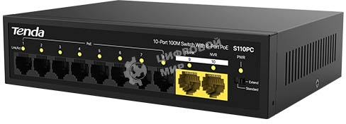Коммутатор Tenda S110PC 10PORT 10/100M