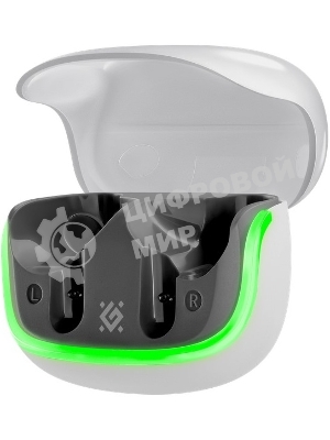 Наушники TWS Defender CyberDots 290 белый, внутриканальные, Bluetooth, до 4 ч