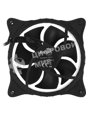 Вентилятор для корпуса Aerocool/Formula Eclipse 12 черный, 120 мм, 1200 об/мин, 19.8 дБ, 6 pin