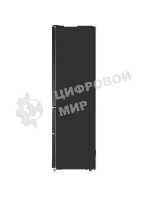 Холодильник Zugel ZRFD200B черный трехкамерный 197/85л морозилка снизу, No Frost