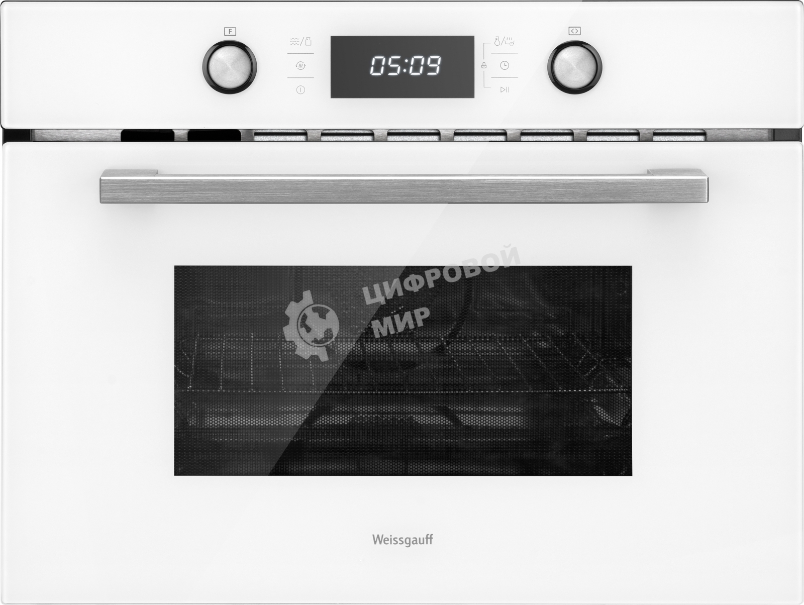 Духовой шкаф электрический Weissgauff OE 449 PDW белый, встраиваемый