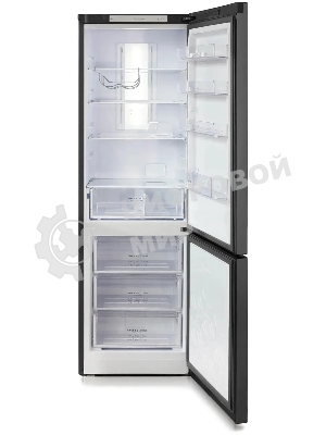 Холодильник Бирюса Б-W960NF графит двухкамерный 240/100л морозилка снизу, No Frost