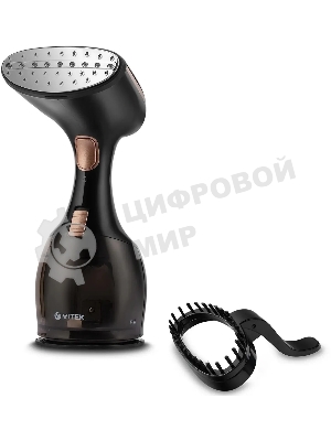 Отпариватель Vitek VT-2440 черный/золотистый, 1500 Вт, 32 г/мин, 270 мл