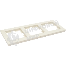 Рамка 3-местная IEK BRITE РУ-3-БрКр бежевый