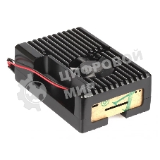 Корпус Qumo Aluminum case with black fan, Raspberry Pi 4, black(RS022)