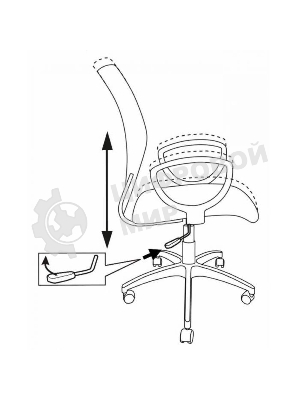 Кресло Бюрократ Ch-599AXSN черный, сетка, 120 кг, механизм качания
