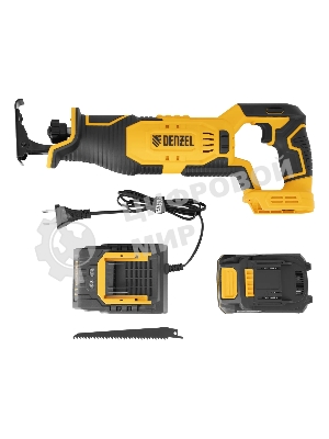 Пила сабельная Denzel RS-180 аккумуляторная Li-Ion, 20 В