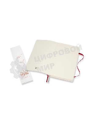 Блокнот Moleskine CLASSIC SOFT EXPENDED QP616EXPF2 Large 130х210 мм, 400 страниц, линейка, мягкая обложка, красный