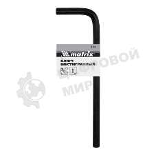 Ключ имбусовый Matrix 11212 HEX, 6 мм, CrV