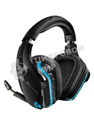 Гарнитура Logitech G935 чёрный, беспроводная + проводная, 2.4 ГГц/3.5 мм, до 12 ч, DTS 7.1 Surround, LIGHTSYNC RGB
