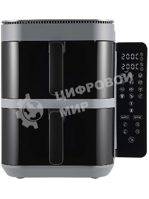Аэрогриль TopDevice DUO TDA1005 черный, 2800 Вт, 11 л, сенсор, 12 программ