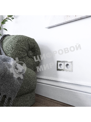 Рамка WERKEL на 2 поста (зеркальный) W0021220