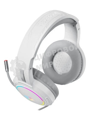 Гарнитура Redragon Mento белый, проводная, USB / 2 x mini jack 3.5 мм, подсветка